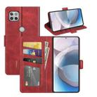 For Motorola Moto One 5G Ace Dual-side Magnetic Buckle Horizontal Flip Leather Case with Holder & Card Slots & Wallet(Red) - 1