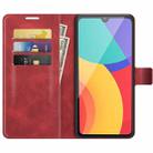 For Alcatel 1L 2021 Retro Calf Pattern Buckle Horizontal Flip Leather Case with Holder & Card Slots & Wallet(Red) - 3