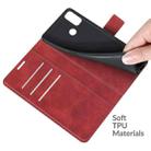For Alcatel 1L 2021 Retro Calf Pattern Buckle Horizontal Flip Leather Case with Holder & Card Slots & Wallet(Red) - 6
