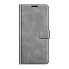 For Alcatel 1L 2021 Retro Calf Pattern Buckle Horizontal Flip Leather Case with Holder & Card Slots & Wallet(Grey) - 2