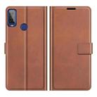 For Alcatel 1L 2021 Retro Calf Pattern Buckle Horizontal Flip Leather Case with Holder & Card Slots & Wallet(Light Brown) - 1