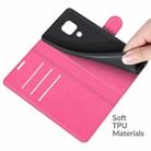 For Motorola Moto G Play(2021) Litchi Texture Horizontal Flip Protective Case with Holder & Card Slots & Wallet(Rose Red) - 6