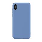 Ultra-thin Liquid Silicone All-inclusive Mobile Phone Case Environmentally Friendly Material Can Be Washed Mobile Phone Case For IPhone XS MAX(Blue) - 1