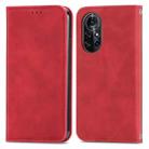 Retro Skin Feel Business Magnetic Horizontal Flip Leather Case with Holder & Card Slots & Wallet & Photo Frame For Huawei Nova 8 Pro(Red) - 1