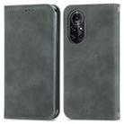 Retro Skin Feel Business Magnetic Horizontal Flip Leather Case with Holder & Card Slots & Wallet & Photo Frame For Huawei Nova 8 Pro(Gray) - 1