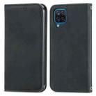 Retro Skin Feel Business Magnetic Horizontal Flip Leather Case with Holder & Card Slots & Wallet & Photo Frame For Samsung Galaxy A12(Black) - 1