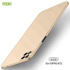 For OPPO A72 MOFI Frosted PC Ultra-thin Hard Case(Gold) - 1