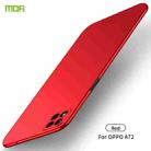 For OPPO A72 MOFI Frosted PC Ultra-thin Hard Case(Red) - 1