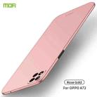 For OPPO A72 MOFI Frosted PC Ultra-thin Hard Case(Rose Gold) - 1