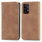 For Samsung Galaxy A52 5G / 4G Retro Skin Feel Business Magnetic Horizontal Flip Leather Case with Holder & Card Slots & Wallet & Photo Frame(Brown) - 1