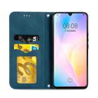 For Huawei Nova 8 SE Retro Skin Feel Business Magnetic Horizontal Flip Leather Case with Holder & Card Slots & Wallet & Photo Frame(Blue) - 3
