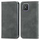 For Huawei Nova 8 SE Retro Skin Feel Business Magnetic Horizontal Flip Leather Case with Holder & Card Slots & Wallet & Photo Frame(Grey) - 1