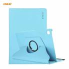 For Samsung Galaxy Tab S6 Lite P610 / P615 / Tab S6 Lite 2022 / P613 / P619 ENKAY 360 Rotation Kickstand Leather Smart Tablet Case(Light Blue) - 1