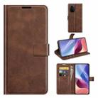 For Xiaomi Poco F3 / Redmi K40/K40 Pro Retro Calf Pattern Buckle Horizontal Flip Leather Case with Holder & Card Slots & Wallet(Dark Brown) - 1