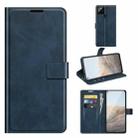 For Google Pixel 5A Retro Calf Pattern Buckle Horizontal Flip Leather Case with Holder & Card Slots & Wallet(Blue) - 1