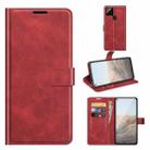 For Google Pixel 5A Retro Calf Pattern Buckle Horizontal Flip Leather Case with Holder & Card Slots & Wallet(Red) - 1