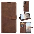 For Google Pixel 5A Retro Calf Pattern Buckle Horizontal Flip Leather Case with Holder & Card Slots & Wallet(Dark Brown) - 1