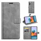 For Xiaomi Redmi Note 10 Pro Retro Calf Pattern Buckle Horizontal Flip Leather Case with Holder & Card Slots & Wallet(Grey) - 1