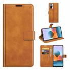 For Xiaomi Redmi Note 10 Pro Retro Calf Pattern Buckle Horizontal Flip Leather Case with Holder & Card Slots & Wallet(Yellow) - 1
