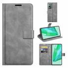 For OnePlus 9 Pro Retro Calf Pattern Buckle Horizontal Flip Leather Case with Holder & Card Slots & Wallet(Grey) - 1