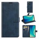 For ZTE Blade A7S 2020 Retro Calf Pattern Buckle Horizontal Flip Leather Case with Holder & Card Slots & Wallet(Blue) - 1