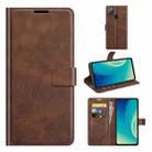 For ZTE Blade A7S 2020 Retro Calf Pattern Buckle Horizontal Flip Leather Case with Holder & Card Slots & Wallet(Dark Brown) - 1