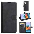For Redmi Note 10 Pro (Indian Edition) Retro Calf Pattern Buckle Horizontal Flip Leather Case with Holder & Card Slots & Wallet(Black) - 1
