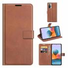 For Redmi Note 10 Pro (Indian Edition) Retro Calf Pattern Buckle Horizontal Flip Leather Case with Holder & Card Slots & Wallet(Light Brown) - 1