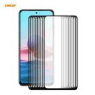 For Redmi Note 10 / Note 10S 10 PCS ENKAY Hat-Prince Full Glue 0.26mm 9H 2.5D Tempered Glass Full Coverage Film - 1