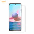 For Redmi Note 10 / Note 10S 2 PCS ENKAY Hat-Prince 0.26mm 9H 2.5D Curved Edge Tempered Glass Film - 1