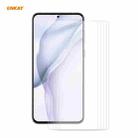 For Huawei P50 5 PCS ENKAY Hat-Prince 0.26mm 9H 2.5D Curved Edge Tempered Glass Film - 1