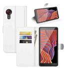 For Samsung Galaxy Xcover 5 / Xcover 5S Litchi Texture Horizontal Flip Protective Case with Holder & Card Slots & Wallet(White) - 1