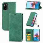 For Xiaomi Redmi Note 10 4G Retro Skin Feel Business Magnetic Horizontal Flip Leather Case with Holder & Card Slots & Wallet & Photo Frame(Green) - 1