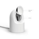 Retro Round Base Silicone Bracket For Apple Watch(White) - 3
