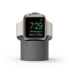 Retro Round Base Silicone Bracket For Apple Watch(Gray) - 2