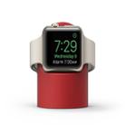 Retro Round Base Silicone Bracket For Apple Watch(Red) - 2