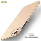 For Xiaomi Mi 11 Pro MOFI Frosted PC Ultra-thin Hard Case(Gold) - 1