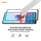For Redmi Note 10 4G / Note 10S Hat-Prince ENKAY Clear TPU Shockproof Case Soft Anti-slip Cover + 0.26mm 9H 2.5D Full Glue Full Coverage Tempered Glass Protector Film - 9