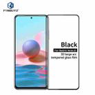 For Xiaomi Redmi Note10 PINWUYO 9H 3D Curved Full Screen Explosion-proof Tempered Glass Film(Black) - 1