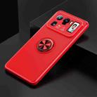 For Xiaomi Mi 11 Ultra Metal Ring Holder 360 Degree Rotating TPU Case(Red+Red) - 2