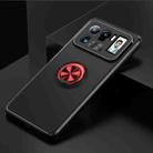 For Xiaomi Mi 11 Ultra Metal Ring Holder 360 Degree Rotating TPU Case(Black+Red) - 2