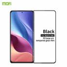 For Xiaomi Redmi K40 / K40 Pro MOFI 9H 3D Explosion-proof Curved Screen Tempered Glass Film(Black) - 1