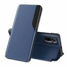 For Xiaomi Redmi Note 10 Pro Attraction Flip Holder Leather Phone Case(Blue) - 1