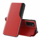 For Xiaomi Redmi Note 10 Pro Attraction Flip Holder Leather Phone Case(Red) - 1