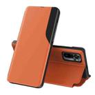 For Xiaomi Redmi Note 10 Pro Attraction Flip Holder Leather Phone Case(Orange) - 1