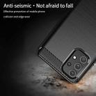 For Samsung Galaxy A32 4G(EU Version) MOFI Gentleness Series Brushed Texture Carbon Fiber Soft TPU Case(Black) - 3