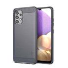 For Samsung Galaxy A32 4G(US Version) MOFI Gentleness Series Brushed Texture Carbon Fiber Soft TPU Case(Grey) - 1