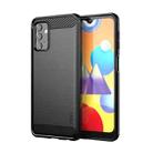 For Samsung Galaxy A32 5G MOFI Gentleness Series Brushed Texture Carbon Fiber Soft TPU Case(Black) - 1