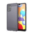 For Samsung Galaxy A32 5G MOFI Gentleness Series Brushed Texture Carbon Fiber Soft TPU Case(Grey) - 1