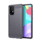 For Samsung Galaxy A52 5G/4G MOFI Gentleness Series Brushed Texture Carbon Fiber Soft TPU Case(Grey) - 1